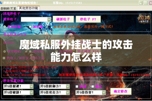 魔域私服外挂战士的攻击能力怎么样