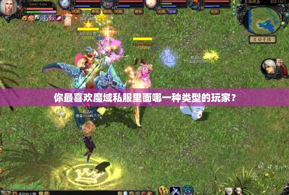 你最喜欢魔域私服里面哪一种类型的玩家？